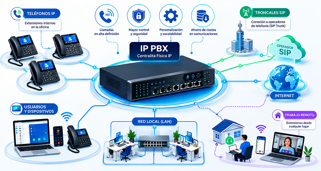 centralita fisica ip