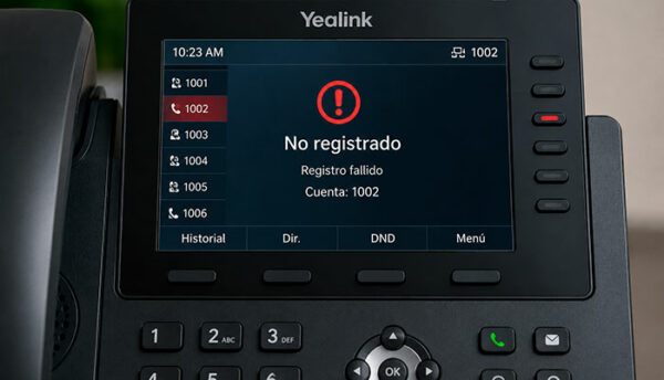 telefono ip, no registra, sip