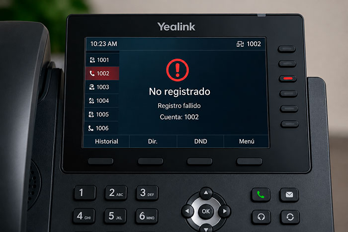 telefono ip, no registra, sip